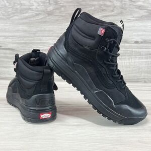 Vans MTE Crestline Waterproof Black Hiking Boots Men's Size 9.5